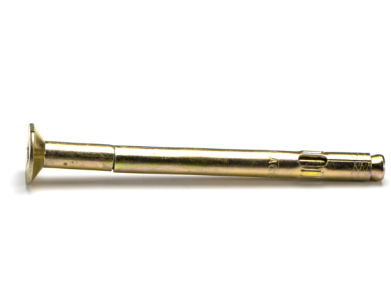 Macsim Countersunk MasonBolt / AnchorBolt Yellow Zinc Plated - Various Sizes and Quantities