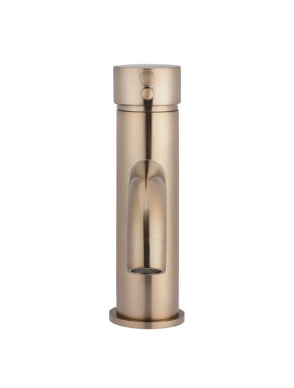 Meir Round Basin Mixer Tap with Curved Spout - Various Colour Finishes