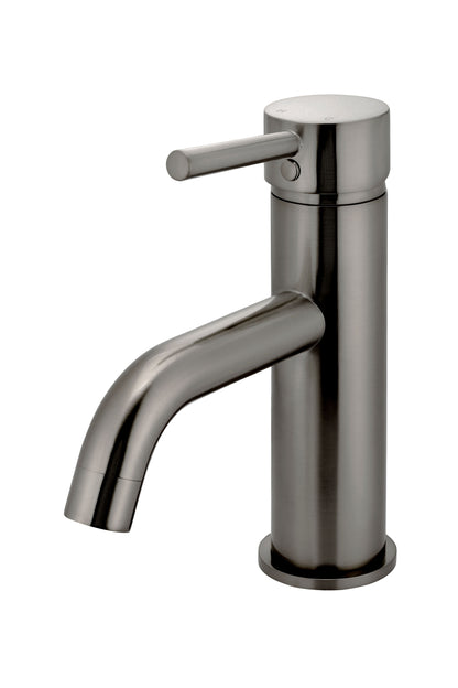 Meir Round Basin Mixer Tap with Curved Spout - Various Colour Finishes