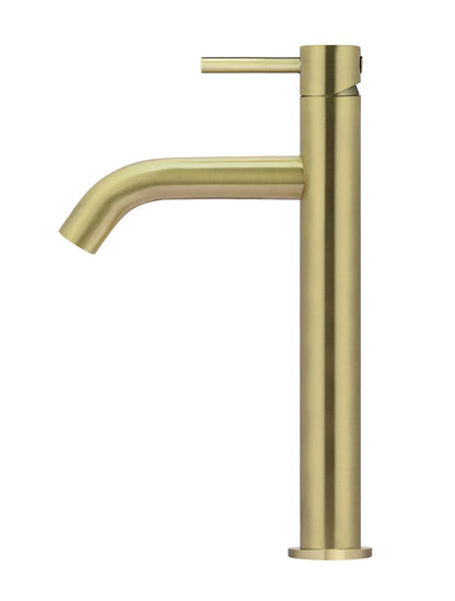 Meir Piccola Tall Basin Mixer Tap with 130mm Spout - Various Colour Finishes