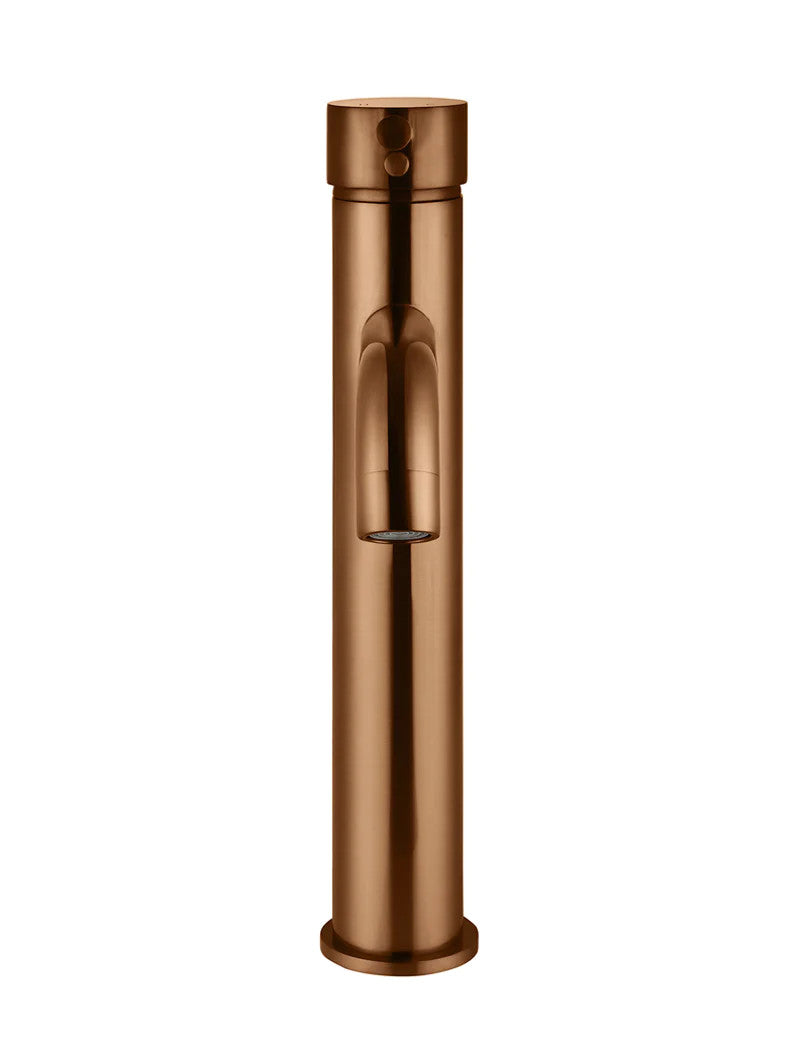 Meir Round Tall Curved Basin Mixer Tap - Various Colour Finishes
