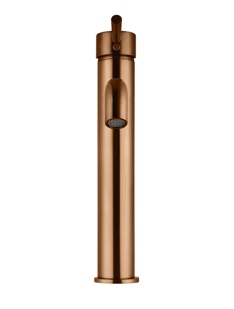 Meir Round Tall Curved Basin Mixer Tap - Various Colour Finishes