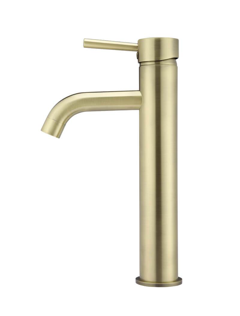 Meir Round Tall Curved Basin Mixer Tap - Various Colour Finishes