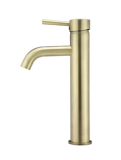 Meir Round Tall Curved Basin Mixer Tap - Various Colour Finishes