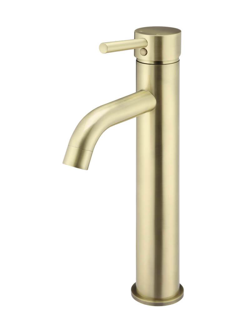 Meir Round Tall Curved Basin Mixer Tap - Various Colour Finishes