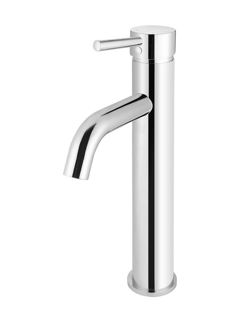 Meir Round Tall Curved Basin Mixer Tap - Various Colour Finishes