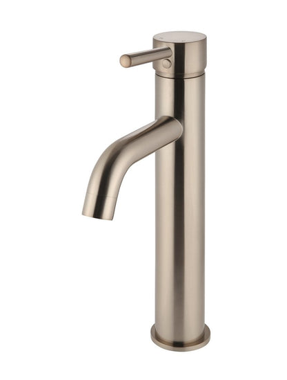 Meir Round Tall Curved Basin Mixer Tap - Various Colour Finishes