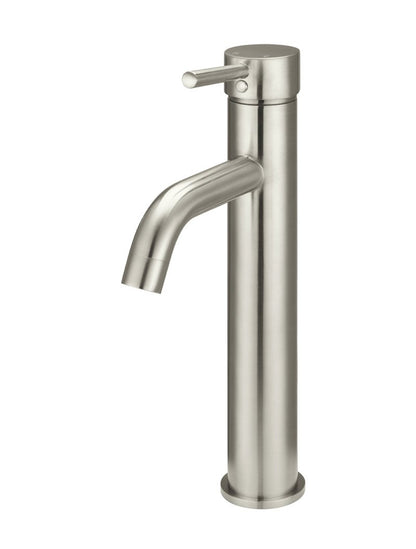 Meir Round Tall Curved Basin Mixer Tap - Various Colour Finishes