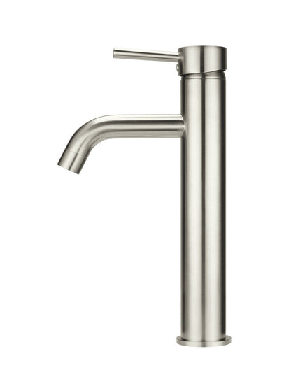 Meir Round Tall Curved Basin Mixer Tap - Various Colour Finishes