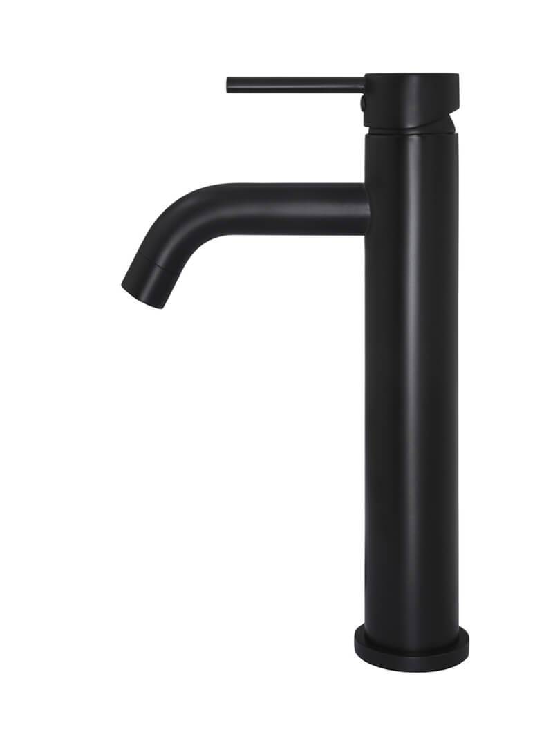 Meir Round Tall Curved Basin Mixer Tap - Various Colour Finishes