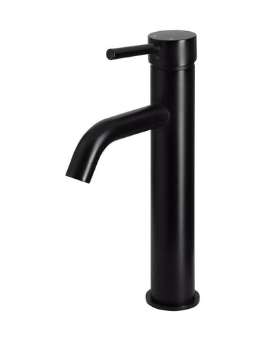 Meir Round Tall Curved Basin Mixer Tap - Various Colour Finishes