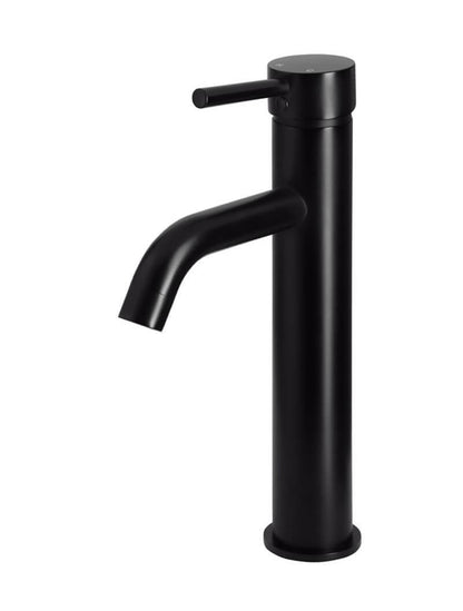 Meir Round Tall Curved Basin Mixer Tap - Various Colour Finishes
