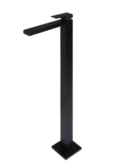 Meir Matte Black Square Freestanding Bath Mixer Tap