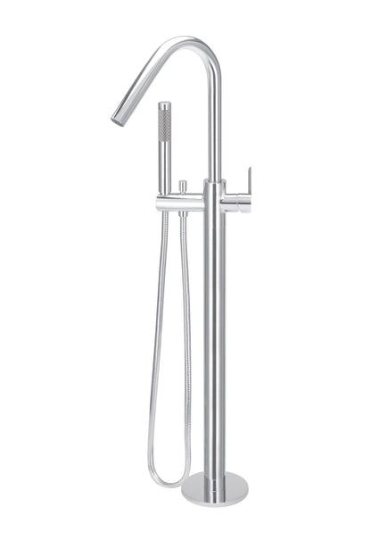 Meir Round Free Standing Bath Spout and Hand Shower Paddle Handle - Various Colour Finishes