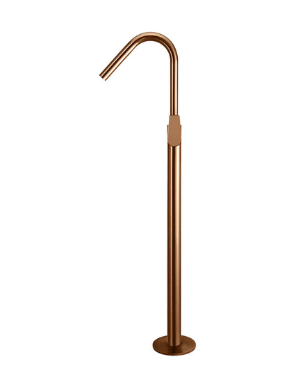 Meir Round Free Standing Bath Spout and Hand Shower Paddle Handle - Various Colour Finishes