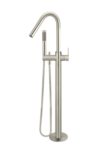 Meir Round Free Standing Bath Spout and Hand Shower Paddle Handle - Various Colour Finishes
