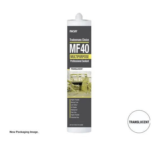 MF40 Multi-Purpose Silicone Sealant Translucent 300ml Cartridges - Box of 10