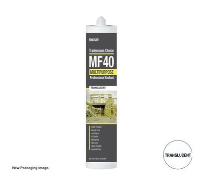 MF40 Multi-Purpose Silicone Sealant Translucent 300ml Cartridges - Box of 10