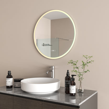 Aura Mirror Brushed Nickel