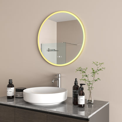Aura Mirror Light Gold
