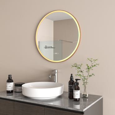 Aura Mirror Brushed Bronze