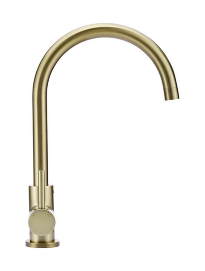 Meir Round Gooseneck Kitchen Mixer Tap - Various Colour Finishes