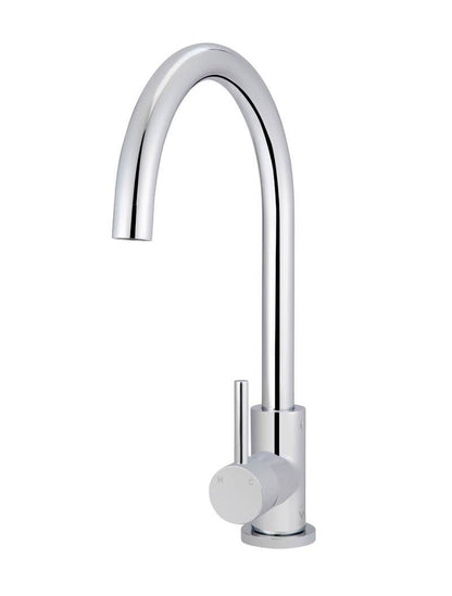 Meir Round Gooseneck Kitchen Mixer Tap - Various Colour Finishes