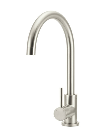 Meir Round Gooseneck Kitchen Mixer Tap - Various Colour Finishes