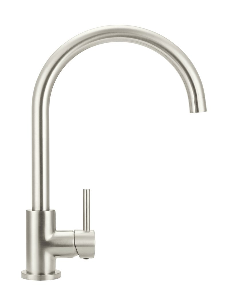 Meir Round Gooseneck Kitchen Mixer Tap - Various Colour Finishes