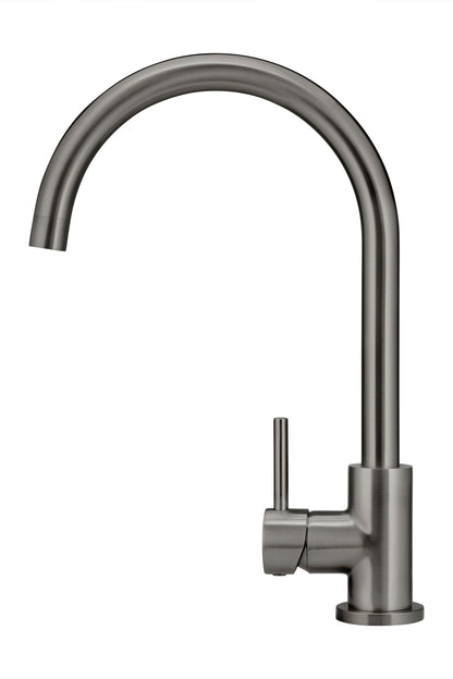 Meir Round Gooseneck Kitchen Mixer Tap - Various Colour Finishes