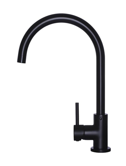 Meir Round Gooseneck Kitchen Mixer Tap - Various Colour Finishes