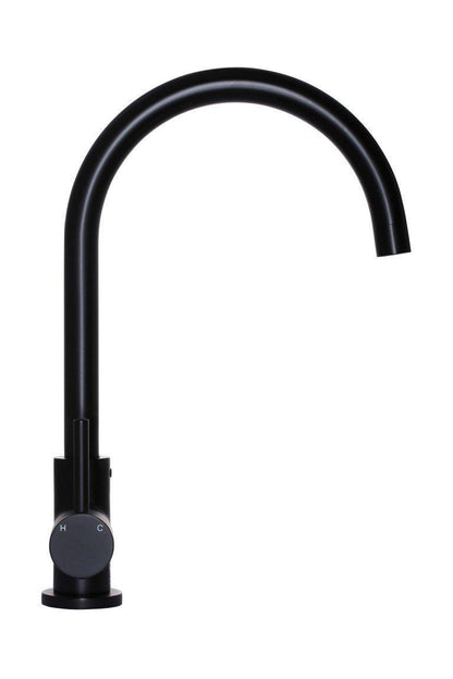 Meir Round Gooseneck Kitchen Mixer Tap - Various Colour Finishes