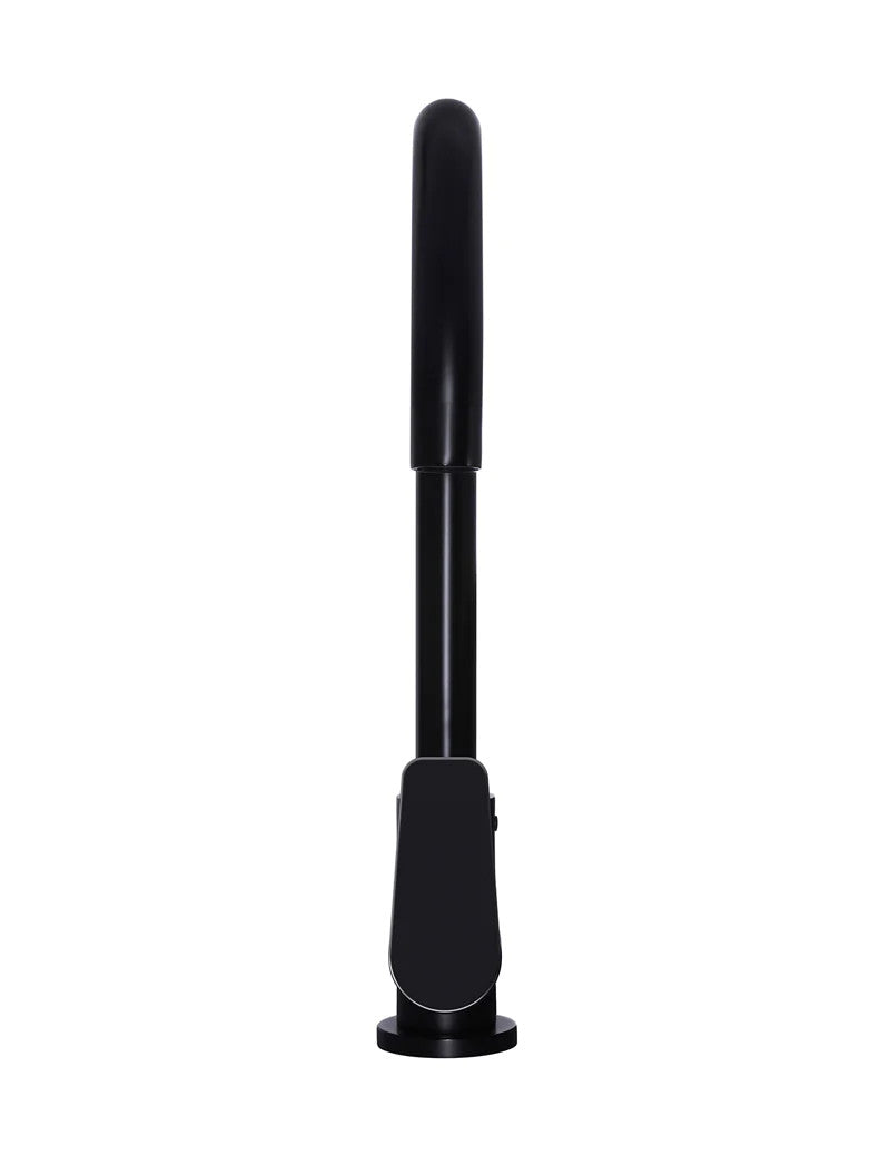 Meir Round Gooseneck Kitchen Paddle Handle Mixer Tap - Various Colour Finishes