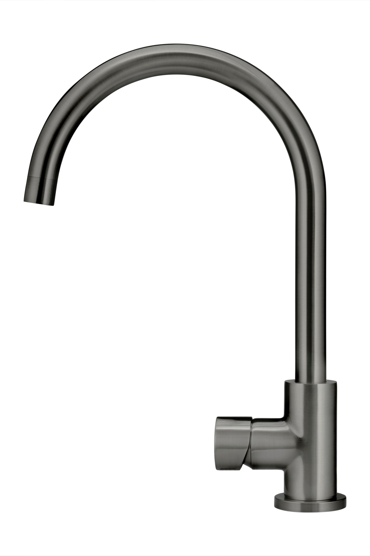 Meir Round Gooseneck Kitchen Pinless Handle Mixer Tap - Various Colour Finishes
