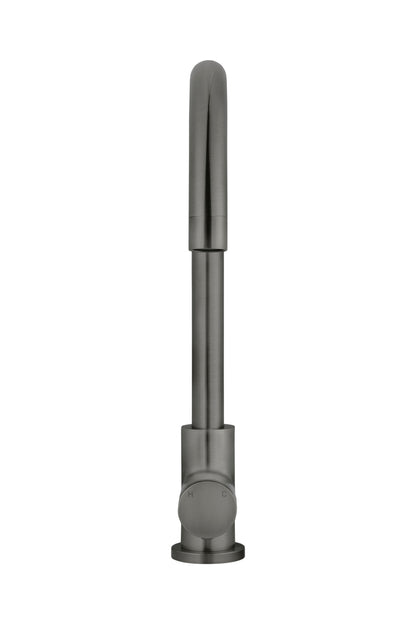 Meir Round Gooseneck Kitchen Pinless Handle Mixer Tap - Various Colour Finishes