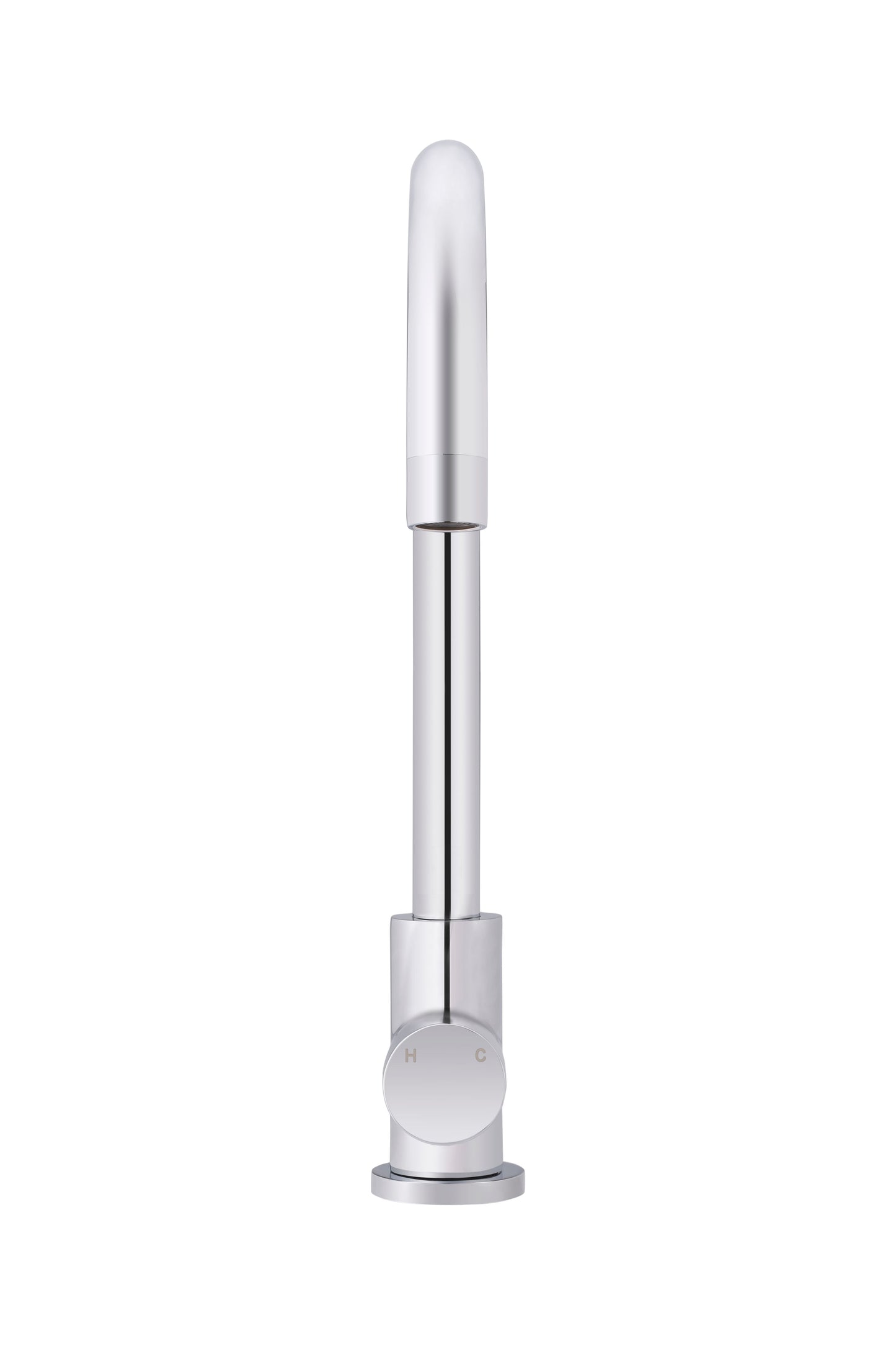 Meir Round Gooseneck Kitchen Pinless Handle Mixer Tap - Various Colour Finishes