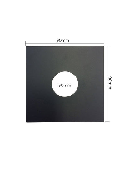 Meir Matte Black Square Cover Plate Tilers Mistake