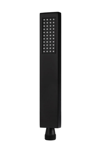 Meir Matte Black Square Hand Shower Single Function - replacement wand