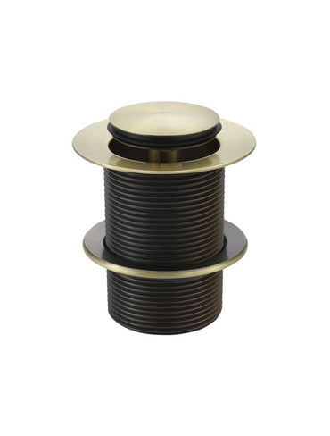 Meir Tiger Bronze Bath Pop Up Waste 40mm - No Overflow / Unslotted