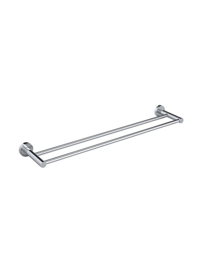 Meir Round Double Towel Rail 600mm in Round or Square Bar - Various Colour Finishes