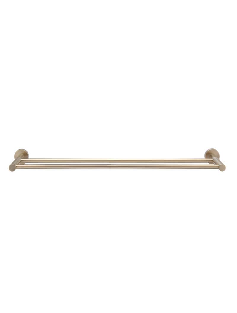 Meir Round Double Towel Rail 600mm in Round or Square Bar - Various Colour Finishes