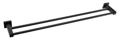 Meir Round Double Towel Rail 600mm in Round or Square Bar - Various Colour Finishes