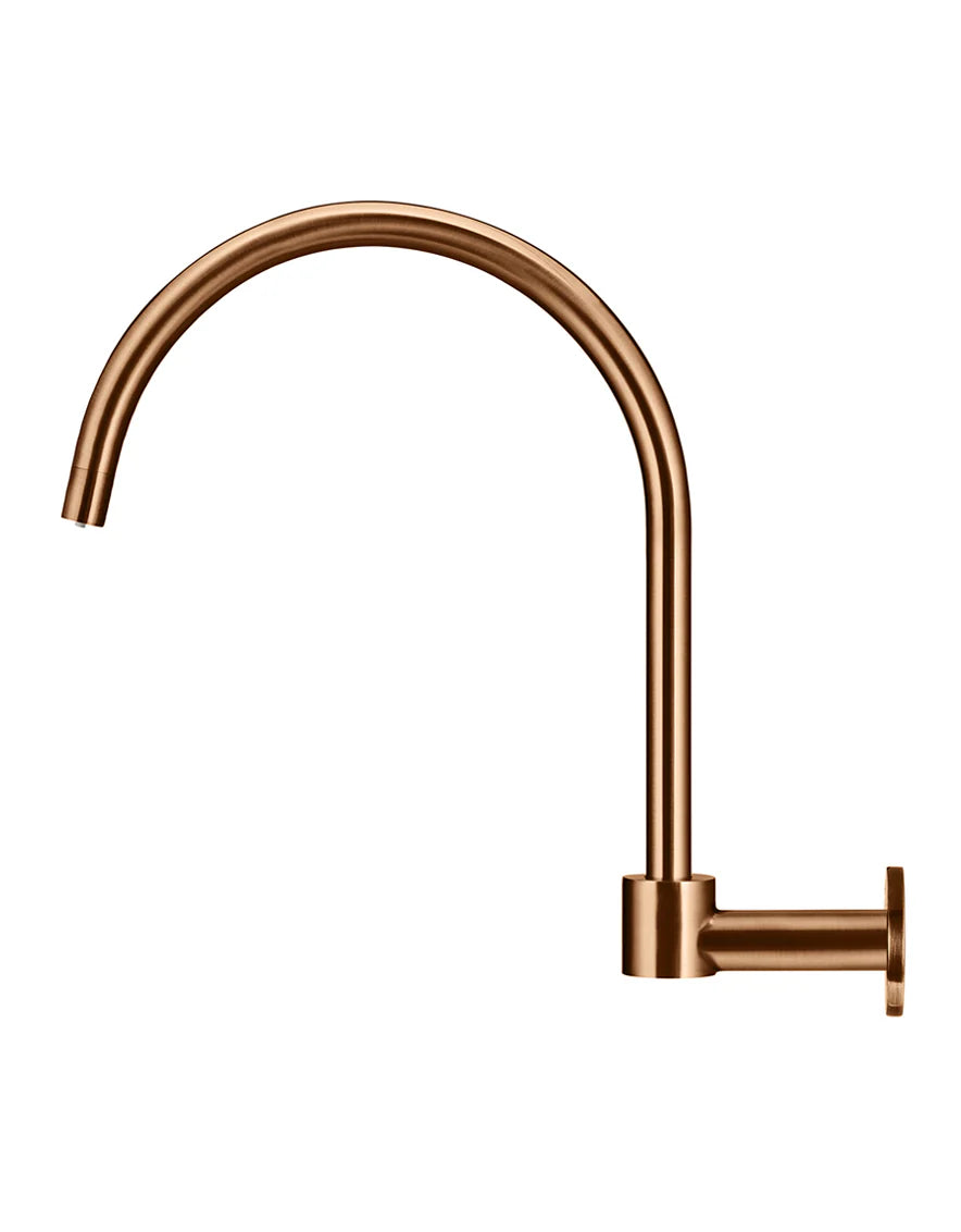 Meir Round High-Rise Swivel Wall Spout - Various Colour Finishes
