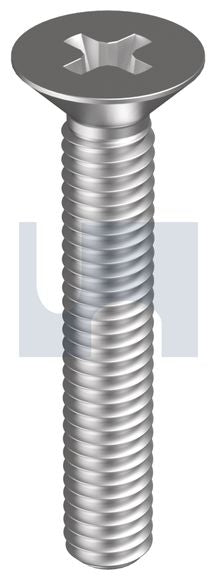 Countersunk Head Phillips Machine Screw 316 Stainless Steel 