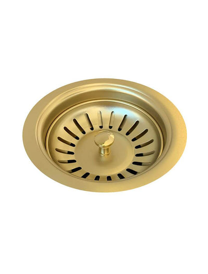 Meir Lavello Sink Strainer and Waste Plug Basket with Stopper - 3 Colour Finishes