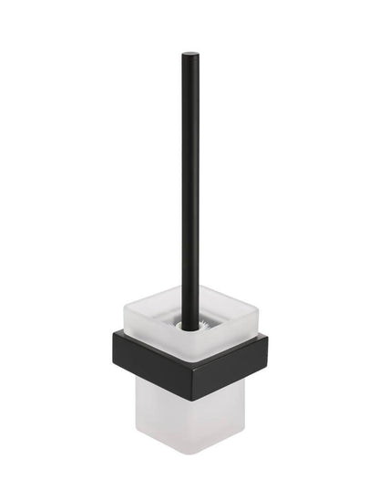 Meir Matte Black Square Toilet Brush & Holder