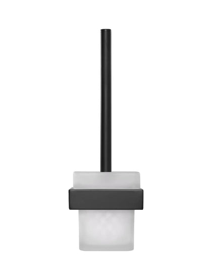 Meir Matte Black Square Toilet Brush & Holder