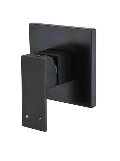 Meir Matte Black Square Wall Mixer