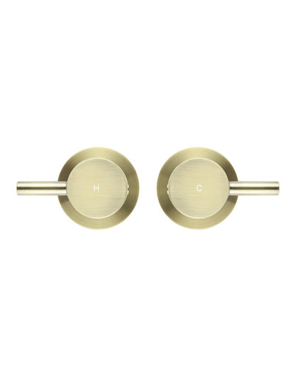 Meir Round Quarter Turn Wall Top Assemblies - Various Colour Finishes