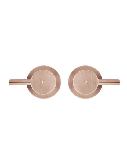 Meir Round Quarter Turn Wall Top Assemblies - Various Colour Finishes